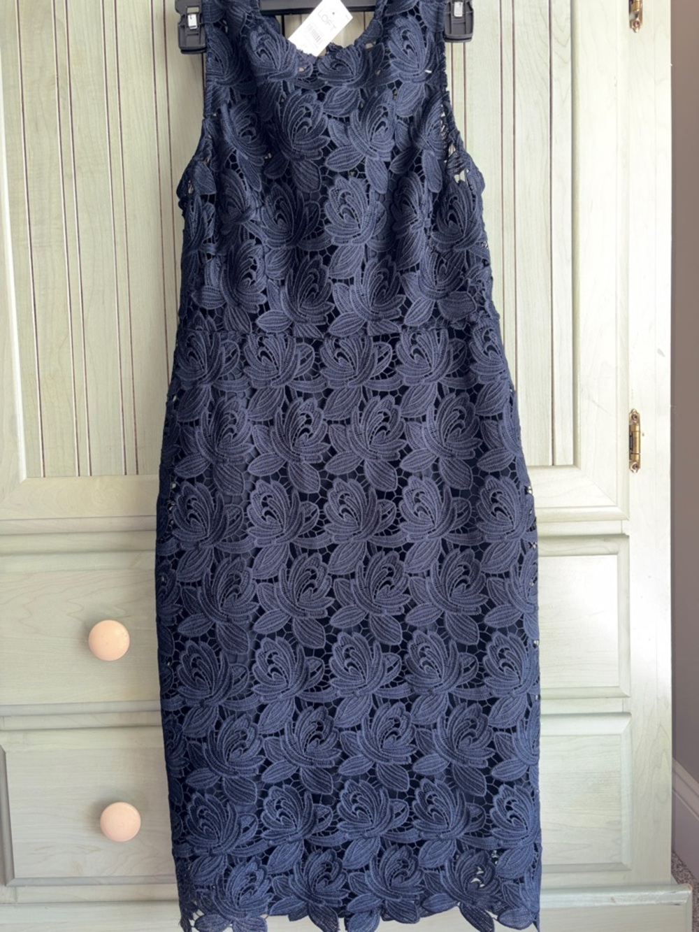 LOFT 2 Petite Lace Overlay Dress NWT